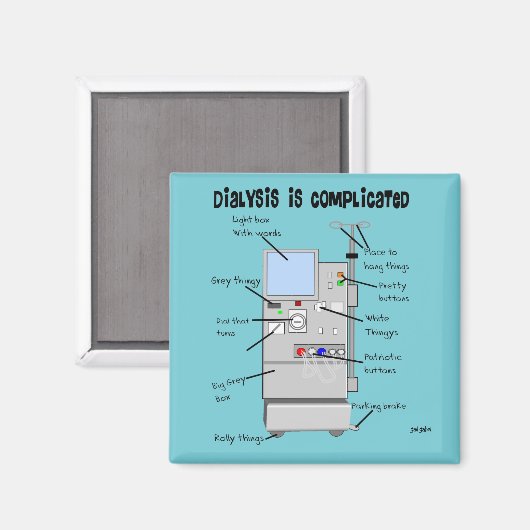 Dialyse Humor i Magneet (Voorkant / Achterkant)