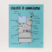 Dialyse Humor kussen Legpuzzel (Verticaal)