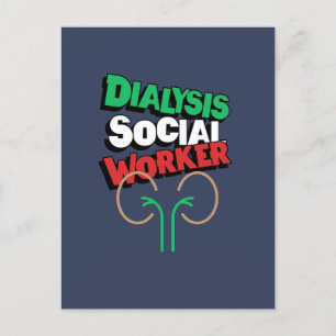 Dialyse maatschappelijk werker briefkaart