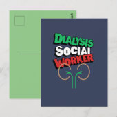 Dialyse maatschappelijk werker briefkaart (Voorkant / Achterkant)