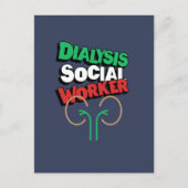 Dialyse maatschappelijk werker briefkaart (Voorkant)