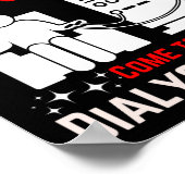 Dialyse Machine Technician Nephrologist Tech Uni- Poster (Hoek)