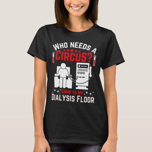 Dialyse Machine Technician Nephrologist Tech Uni- T-shirt (Voorkant)