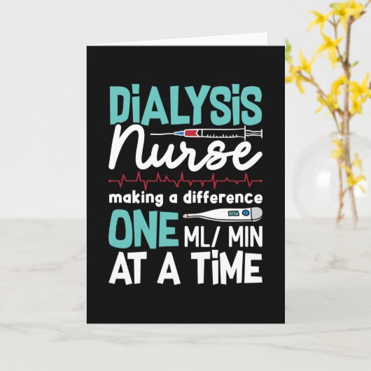 Dialyse Nefrologie Dialyse Tech Kaart (Gele Bloem)