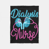 Dialyse Nefrologie Nefrologie Dialyseteam Fleece Deken (Voorkant)
