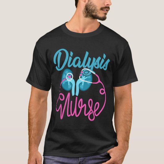 Dialyse Nefrologie Nefrologie Dialyseteam T-shirt (Voorkant)