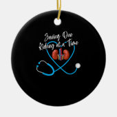 Dialyse Nefrologie Nierziekte Mislukking Keramisch Ornament (Voorkant)