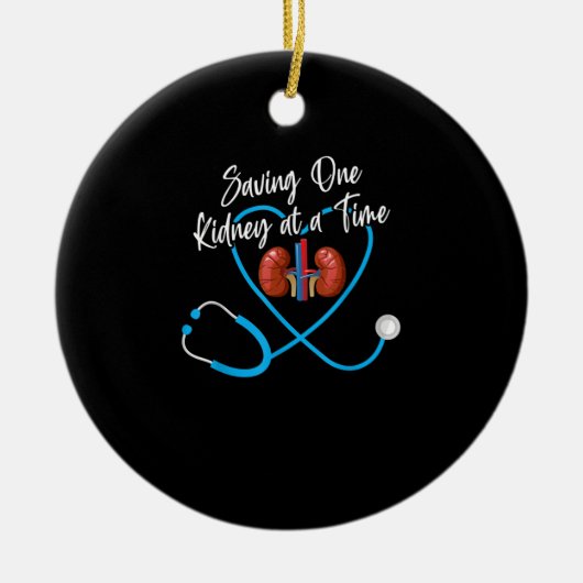 Dialyse Nefrologie Nierziekte Mislukking Keramisch Ornament (Voorkant)