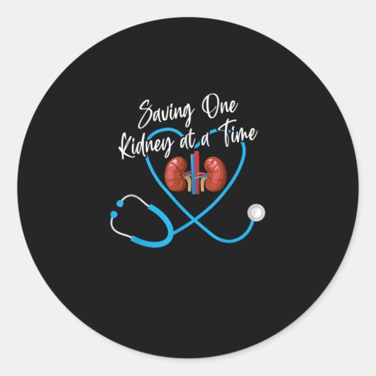 Dialyse Nefrologie Nierziekte Mislukking Ronde Sticker (Voorkant)