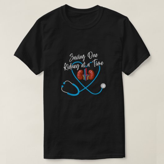 Dialyse Nefrologie Nierziekte Mislukking T-shirt (Design voorkant)