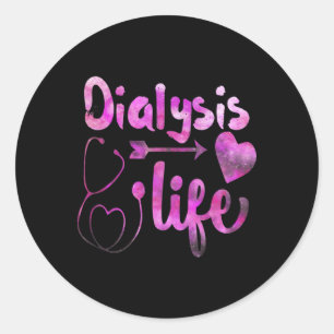 Dialyse Nefrologie Nierziekte Verpleegkunde 1 Ronde Sticker