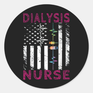 Dialyse Nefrologie Nierziekte Verpleegkunde 1 Ronde Sticker