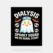 Dialyse nefrologie verpleegster Schattige Hallowee Acryl Bord (Voorkant)