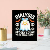 Dialyse nefrologie verpleegster Schattige Hallowee Acryl Bord (Huwelijk)