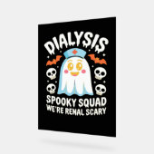 Dialyse nefrologie verpleegster Schattige Hallowee Acryl Bord (Hoek)