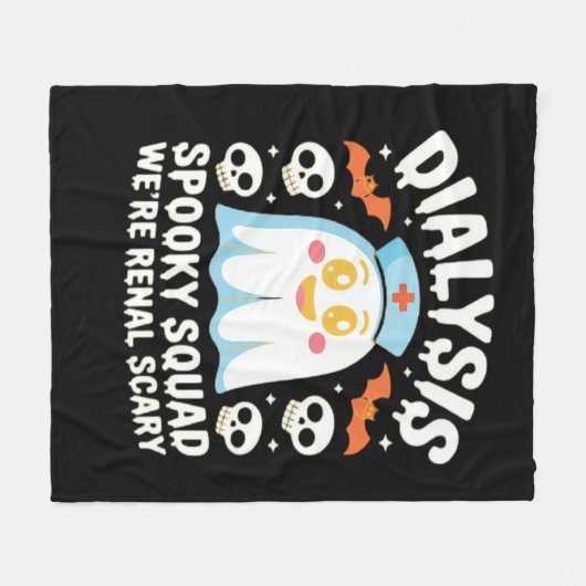 Dialyse Nefrologie Verpleegster Schattige Hallowee Fleece Deken (Voorkant (Horizontaal))
