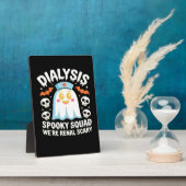 Dialyse Nefrologie Verpleegster Schattige Hallowee Fotoplaat (Zijkant)