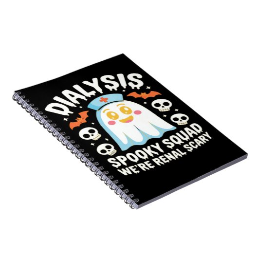 Dialyse Nefrologie Verpleegster Schattige Hallowee Notitieboek (Rechterzijde)