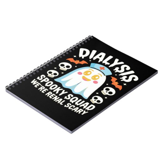 Dialyse Nefrologie Verpleegster Schattige Hallowee Notitieboek (Linkerzijde)