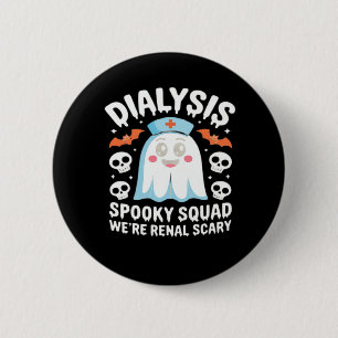 Dialyse Nefrologie Verpleegster Schattige Hallowee Ronde Button 5,7 Cm