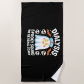 Dialyse Nefrologie Verpleegster Schattige Hallowee Strandlaken (Voorkant)