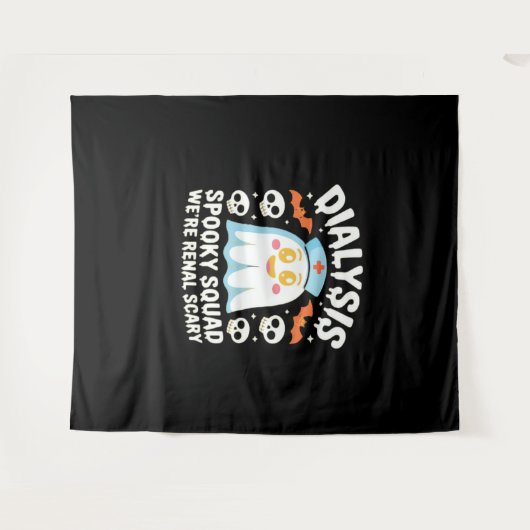 Dialyse Nefrologie Verpleegster Schattige Hallowee Wandkleed (Voorkant (horizontaal))