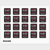Dialyse Nurse Echte Mannen Dialyse Tech Vierkante Sticker (Vel)