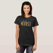 Dialyse Nurse Rn Nefrologie Geregistreerd leopard T-shirt (Voorkant volledig)