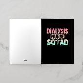 Dialyse Nurse Squad Cute Dialyse Nursing Nieren Folie Wenskaart (Buiten Laag)