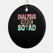 Dialyse Nurse Squad Cute Dialyse Nursing Nieren Keramisch Ornament (Links)