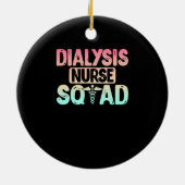 Dialyse Nurse Squad Cute Dialyse Nursing Nieren Keramisch Ornament (Achterkant)