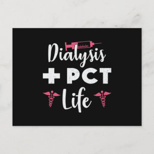 Dialyse + PCT Life Dialyse Technicus Nefrologie Briefkaart