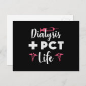 Dialyse + PCT Life Dialyse Technicus Nefrologie Briefkaart (Voorkant / Achterkant)