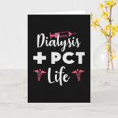 Dialyse + PCT Life Dialyse Technicus Nefrologie Kaart (Gele Bloem)