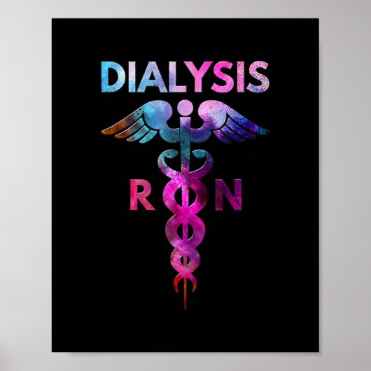 Dialyse RN Nurses Nefrologie Geregistreerde verple Poster (Voorkant)