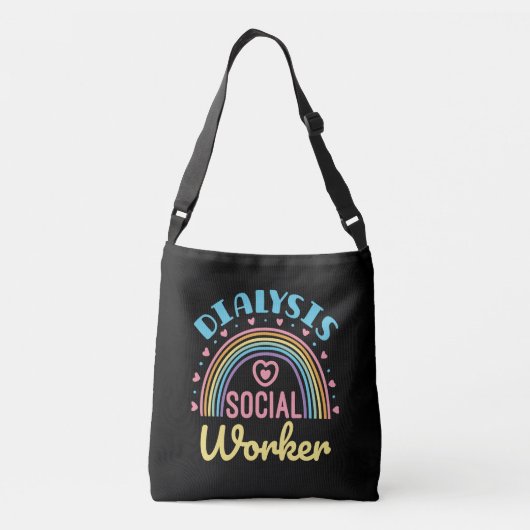 Dialyse Social Worker Renal LCSW Crossbody Tas (Achterkant)