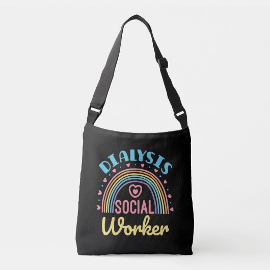 Dialyse Social Worker Renal LCSW Crossbody Tas (Voorkant)