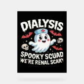 Dialyse Spooky Squad Renale Halloween Nefrologie N Acryl Bord (Voorkant)