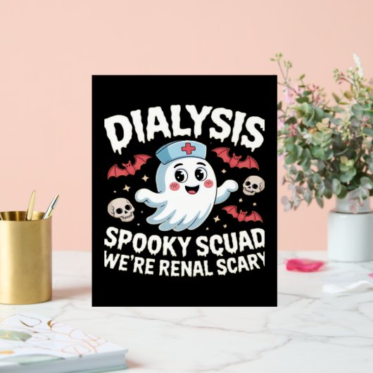 Dialyse Spooky Squad Renale Halloween Nefrologie N Acryl Bord (Huwelijk)