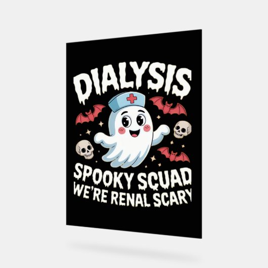 Dialyse Spooky Squad Renale Halloween Nefrologie N Acryl Bord (Hoek)