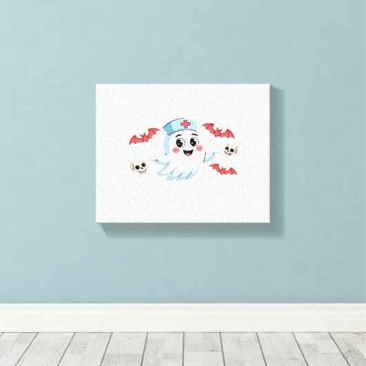 Dialyse Spooky Squad Renale Halloween Nefrologie N Canvas Afdruk (Insitu (Houten vloer))