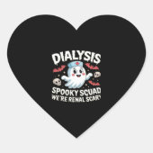 Dialyse Spooky Squad Renale Halloween Nefrologie N Hart Sticker (Voorkant)