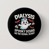 Dialyse Spooky Squad Renale Halloween Nefrologie N Ronde Button 5,7 Cm (Voorkant)