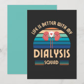 Dialyse Squad Appreciation Dialyse Verpleegkundige Feestdagenkaart (Voorkant / Achterkant)