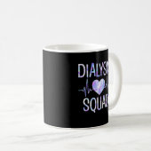 Dialyse Squad - Grappige Nefrologie Hemodialyse Koffiemok (Voorkant rechts)