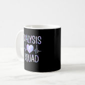 Dialyse Squad - Grappige Nefrologie Hemodialyse Koffiemok (Voorkant links)