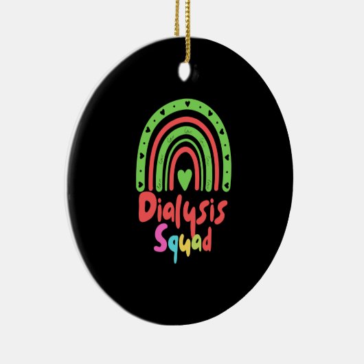 Dialyse Squad Grappige Nefrologie Hemodialyse Verp Keramisch Ornament (Rechts)
