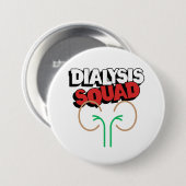 Dialyse Squad Ronde Button 7,6 Cm (Voorkant /achterkant)