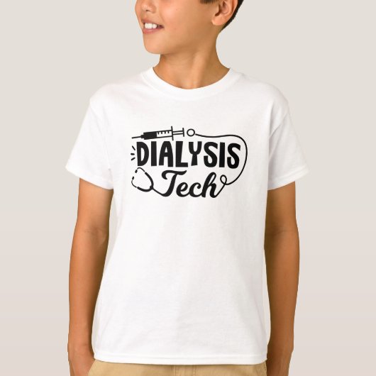 Dialyse Tech Dialyse Neefrologie Technicus T-shirt (Voorkant)