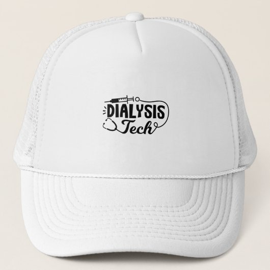 Dialyse Tech Dialyse Neefrologie Technicus Trucker Pet (Voorkant)
